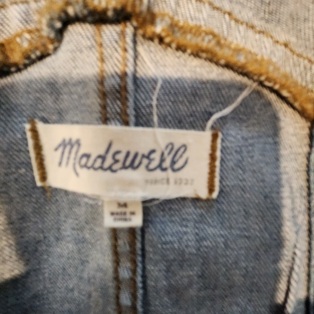 Madewell Blue Denim Jeans Overalls - Picture 12 of 14